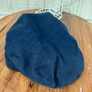 Navy Blue Cotton Newsboy Cap XL